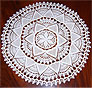 Tischdecke &Oslash; 47 cm, weiss (h1036)
