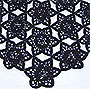 Tischdecke 67x31 cm, schwarz (h1060)