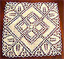 Deckerl 21x21 cm, weiss (k1008)