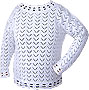 Pulli mit blumigem Abschluss (w1035)